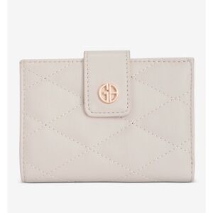 NWT Giani Bernini Cream Quilted Women's Wallet